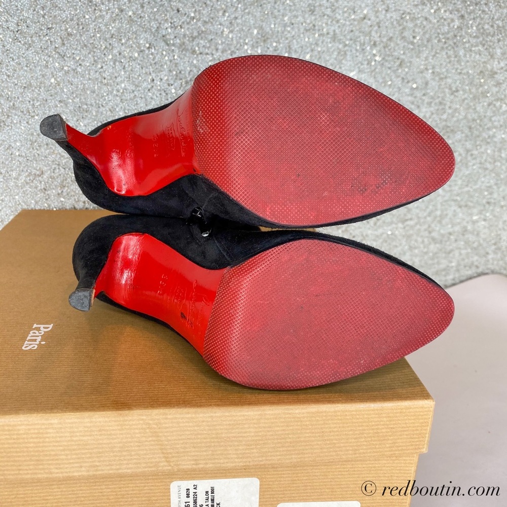 ♥️Sold ARIELLA TALON 120MM SUEDE BOOTS - Picture 7 of 8